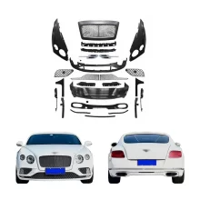 For Bentley Continental GT 2012-2015 Upgrade 2019 Supersport Body Kit Front and Rear Bumpers with Fog Light Cut Outs