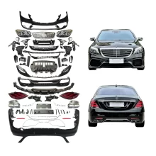 For Mercedes Benz S222 Car Modification Body Kit Upgrade S63 Front Bumper Headlights Rear Bumper Taillights