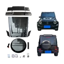 2019-2024 for Mercedes Benz G Class Car Modification Spoiler Engine Hood Bodykit Tire Cover-G630 G35 G500 Carbon Fiber New Condi
