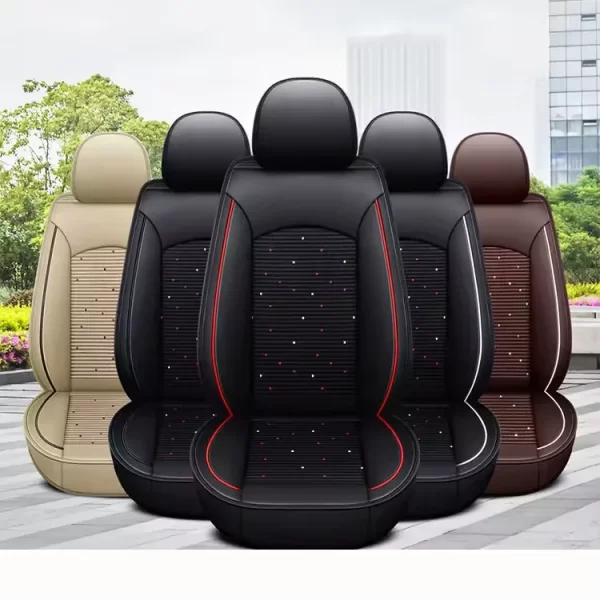 YLA Wholesale High Quality Car Seat Protector Full Leather Seat Cover Universal Car Seat Cover - Image 5