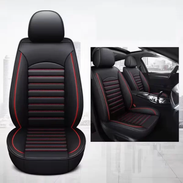 YLA Wholesale High Quality Car Seat Protector Full Leather Seat Cover Universal Car Seat Cover - Image 6