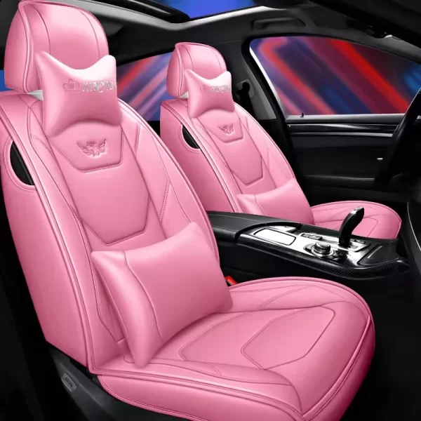 YLA Factory Price Luxury Car Interior Accessories Universal Leather Car Seat Cover Set for Interior Decoration - Image 3