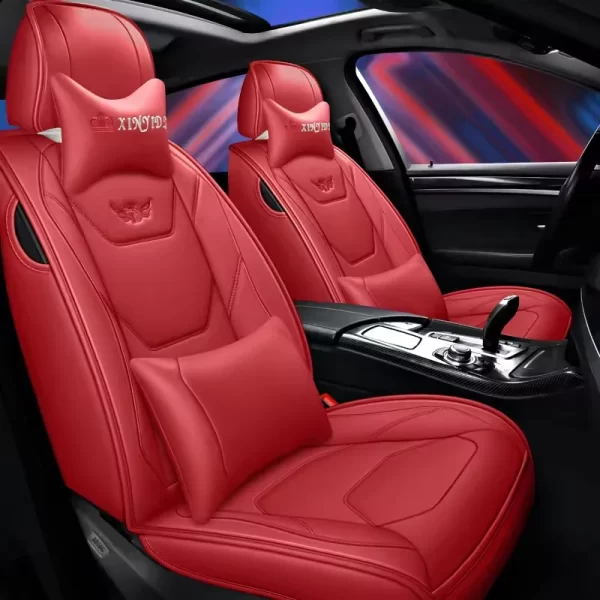 YLA Factory Price Luxury Car Interior Accessories Universal Leather Car Seat Cover Set for Interior Decoration - Image 4