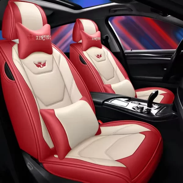 YLA Factory Price Luxury Car Interior Accessories Universal Leather Car Seat Cover Set for Interior Decoration - Image 5