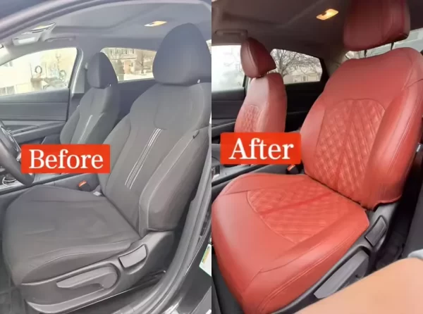 YLA Factory Customized Car Interior Accessories Luxury Leather Car Seat Covers 100%Tested Auto Seat Protector for Land Cruiser - Image 3