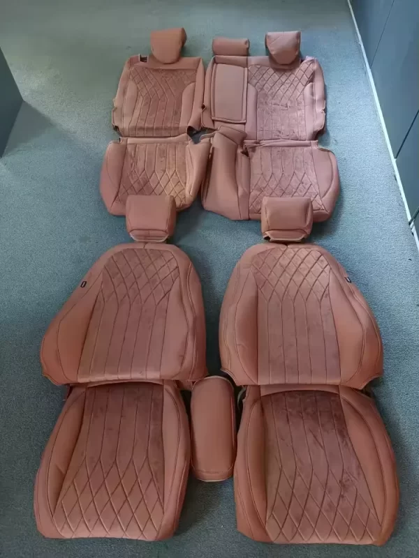 YLA Factory Customized Car Interior Accessories Luxury Leather Car Seat Covers 100%Tested Auto Seat Protector for Land Cruiser - Image 5