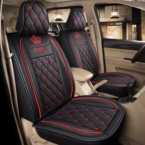 YLA Luxury Sports Style Car Seat Covers High Quality Leather Universal or Customized for Most Car Model - Image 3