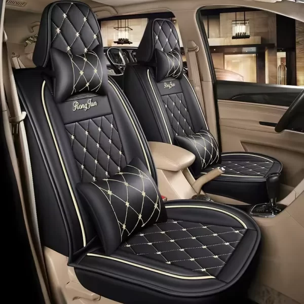 YLA Luxury Sports Style Car Seat Covers High Quality Leather Universal or Customized for Most Car Model - Image 4