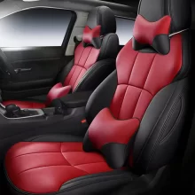 YLA Customized Full Set Breathable Leather Car Seat Covers Universal Fit for Toyota Car Seat Protector Cover