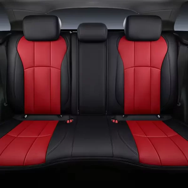 YLA Customized Full Set Breathable Leather Car Seat Covers Universal Fit for Toyota Car Seat Protector Cover - Image 2