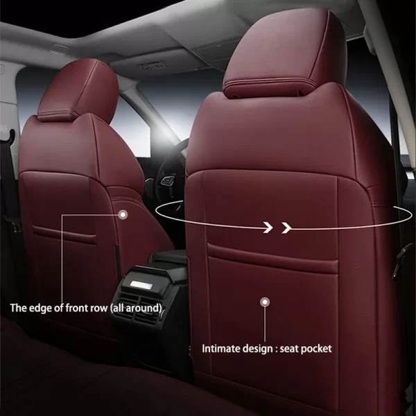 YLA Factory Custom Car Seat Cover Luxury Leather Wellfit Modified Car Seats for BMW Ford Nissan Jeep Mazda Civic - Image 3
