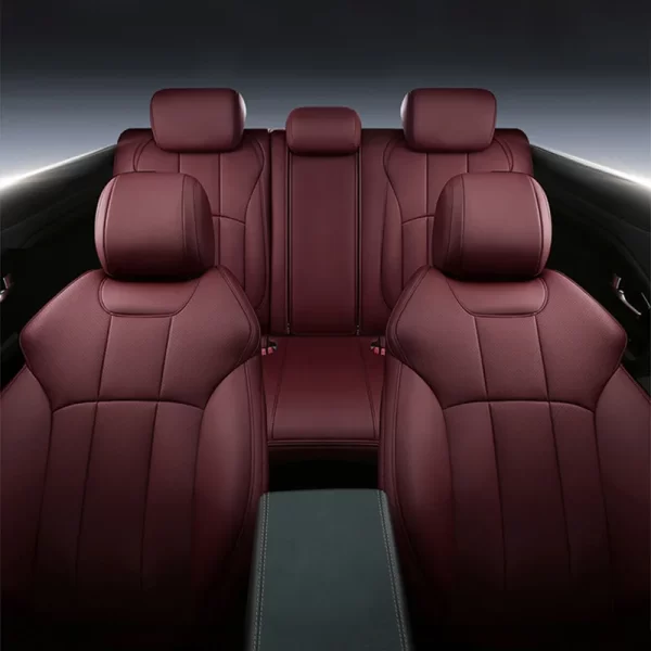 YLA Customized Luxury Leather Car Seats Cover Full Set Waterproof Universal Auto Seat Covers 100%Tested Seat Protector - Image 3