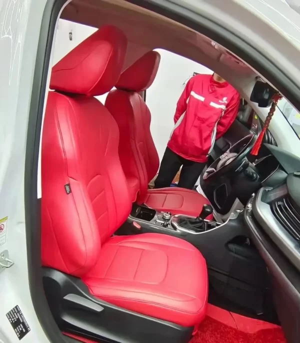YLA Factory Directly Sales Car Seat Cover Customized Luxury Leather Seat Cover for Car - Image 3