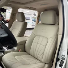 YLA Car Protector Luxury Car Leather Seat Cartoon Seat Covers Full Set Universal Fit for Toyota Land Cruiser