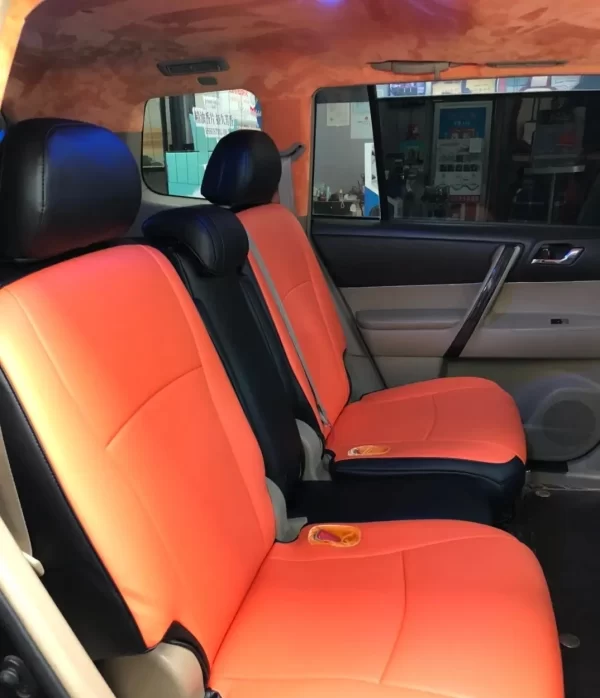 YLA Hot Selling Full Set Waterproof Non-Slip Durable Luxury Pillows Cushions Leather Car Seat Covers for Toyota Prado Highlander - Image 5