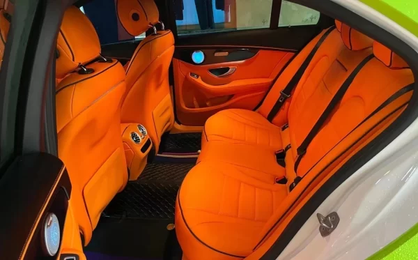 YLA Custom Fit Cheap Protective Full Set Waterproof Leather Car Seat Cover for Benz C-class - Image 2