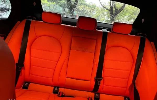YLA Custom Fit Cheap Protective Full Set Waterproof Leather Car Seat Cover for Benz C-class - Image 4