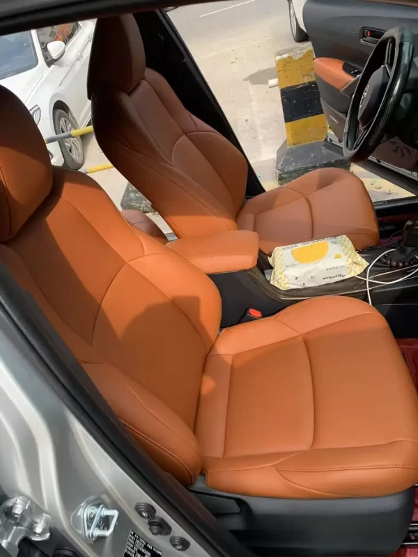 Factory Wholesale Luxury Car Seat Covers Custom Full Set Leather Sear Cover for AUDI TOYOTA VW Model - Image 2