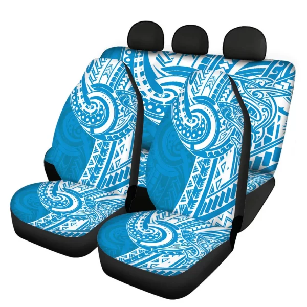 2022 Collection Comfortable Breathable Polyester Seat Protector Covers 5PCS Front Rear Full Set for Most Cars for Men - Image 3
