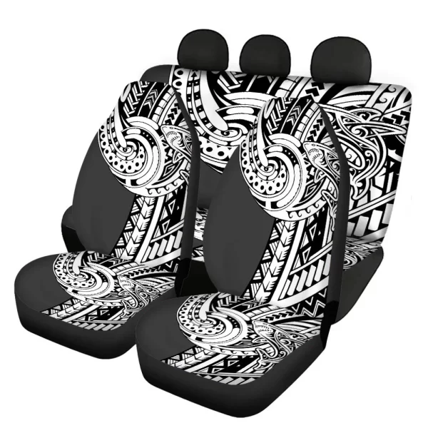 2022 Collection Comfortable Breathable Polyester Seat Protector Covers 5PCS Front Rear Full Set for Most Cars for Men - Image 5