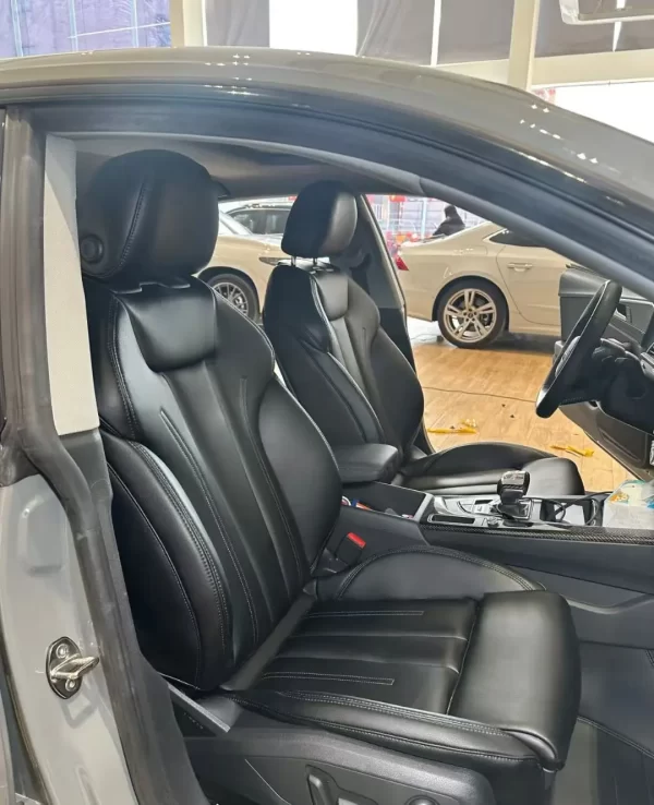 Leather Customized 23 Car Accessories Waterproof Car Seat Protector Car Seat Covers Full Set Luxury for Audi - Image 3