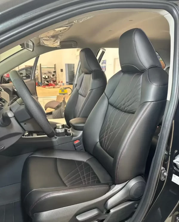 Luxury Leather Full Set Car Seat Covers for Toyota   Waterproof Car Accessories