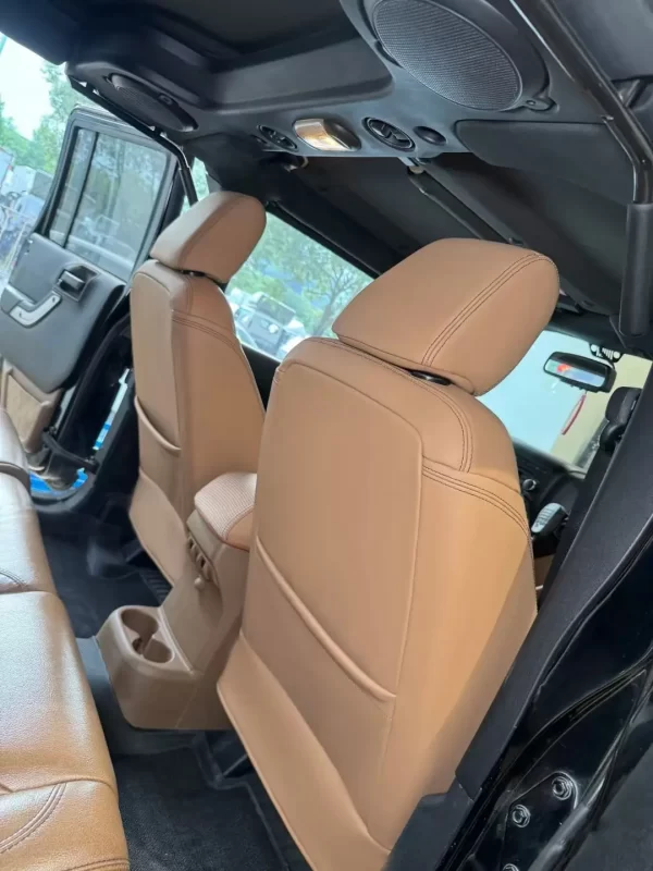 Luxury Car Seat Cover Customized for 2013-2024 Jeep Wrangler Car Leather Seat Covers Car Accessories - Image 3