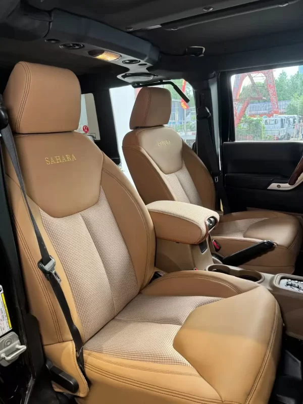 Luxury Car Seat Cover Customized for 2013-2024 Jeep Wrangler Car Leather Seat Covers Car Accessories - Image 5