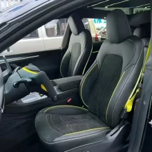 Factory High Quality Leather Alcantara Seat Cover for Tesla Model 3 Model Y Custom Size Well Fitting Car Seat Cover Full Set