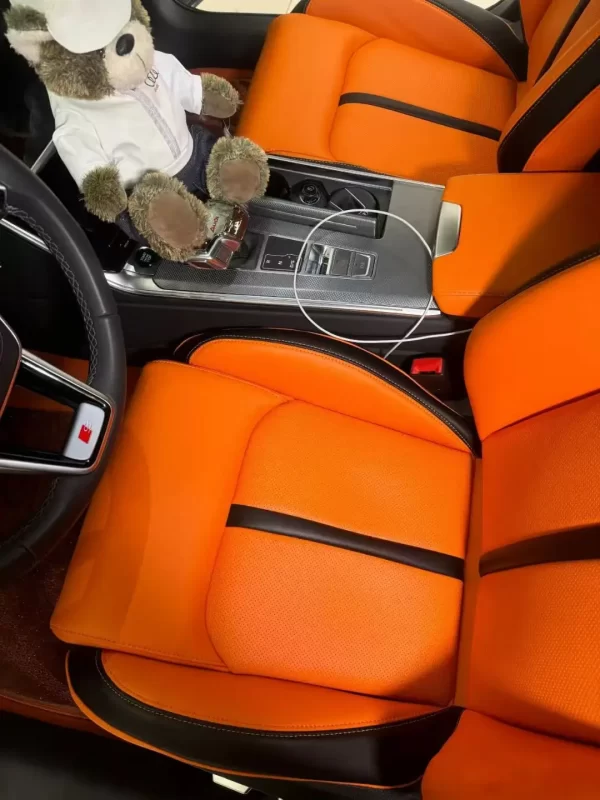 YLA OEM ODM Leather Car Seat Cushion Custom High Quality 5 Seats Full Set Car Seat Cover for Audi bmw benz - Image 3