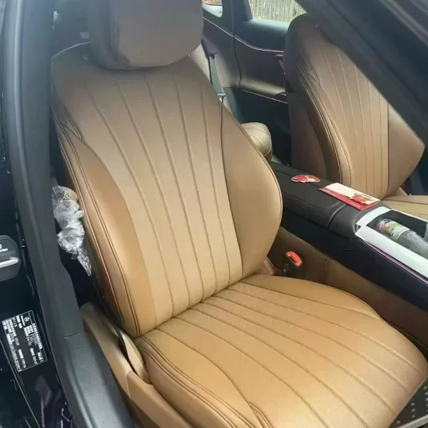 YLA Hot Sale Leather Original Custom Car Seat Covers Four Seasons Custom Car Cushion Design Full Five Seats for Mercedes Benz