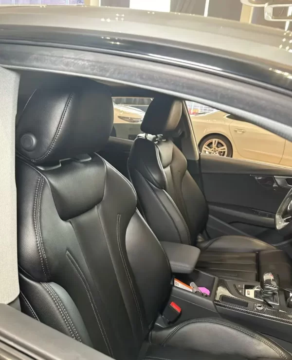 YLA Car Custom Fit Car Seat Covers for Audi A5 Leather Full Set Five Seats Protector Napa Leather - Image 2