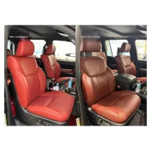 YLA Factory Direct Sale Full Set Luxury Car Seat Cushion Nappa Leather Ventilated Waterproof Seat Covers for Lexus LX570