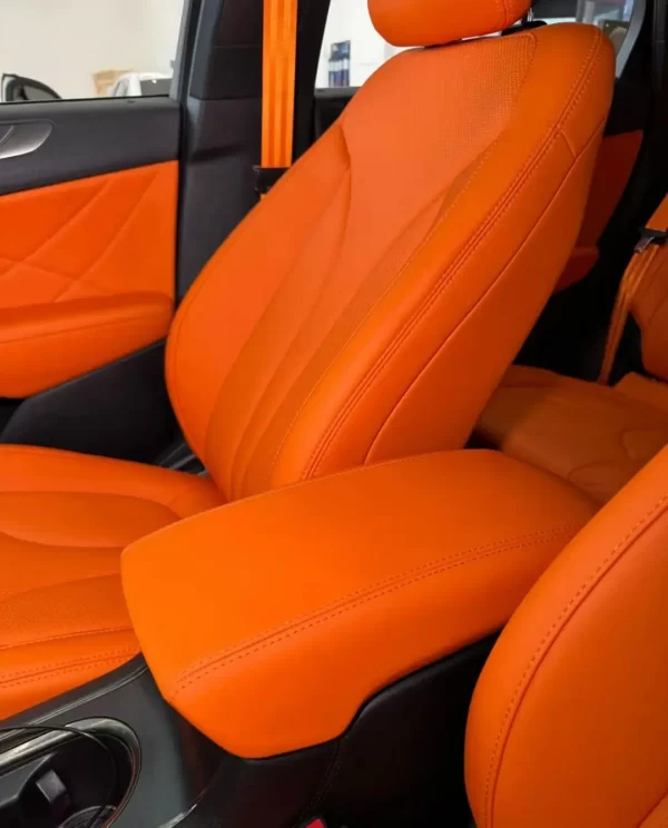 YLA Luxury Leather Full Set Car Seat Covers for Lincoln Waterproof Car Accessories - Image 5