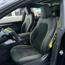 YLA Factory High Quality Leather Alcantara Seat Cover for Tesla Model 3 Model Y Custom Size Well Fitting Car Seat Cover Full Set