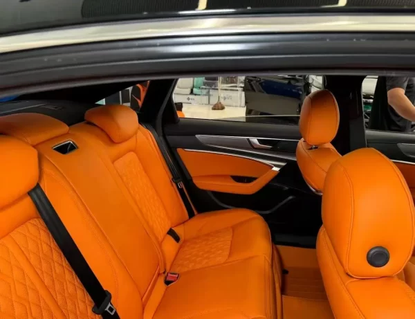 YLA Car Custom Fit Car Seat Covers for Audi All Series Leather Full Set Five Seats Protector Nappa Leather - Image 2