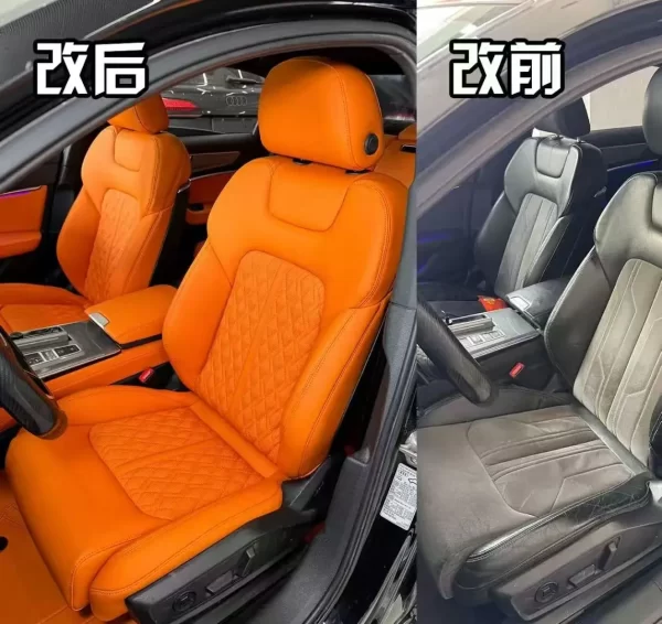 YLA Car Custom Fit Car Seat Covers for Audi All Series Leather Full Set Five Seats Protector Nappa Leather - Image 3