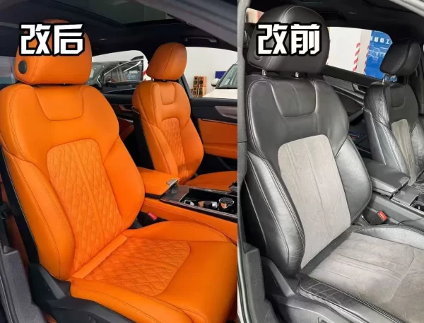 YLA Car Custom Fit Car Seat Covers for Audi All Series Leather Full Set Five Seats Protector Nappa Leather - Image 5