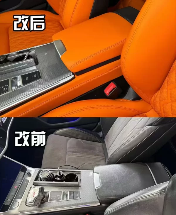 YLA Car Custom Fit Car Seat Covers for Audi All Series Leather Full Set Five Seats Protector Nappa Leather - Image 6