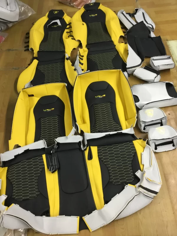 YLA Custom Fit Car Accessories Seat Covers Full Set Top Quality Leather Specific Seat Cover for Lamborghini Urus - Image 5