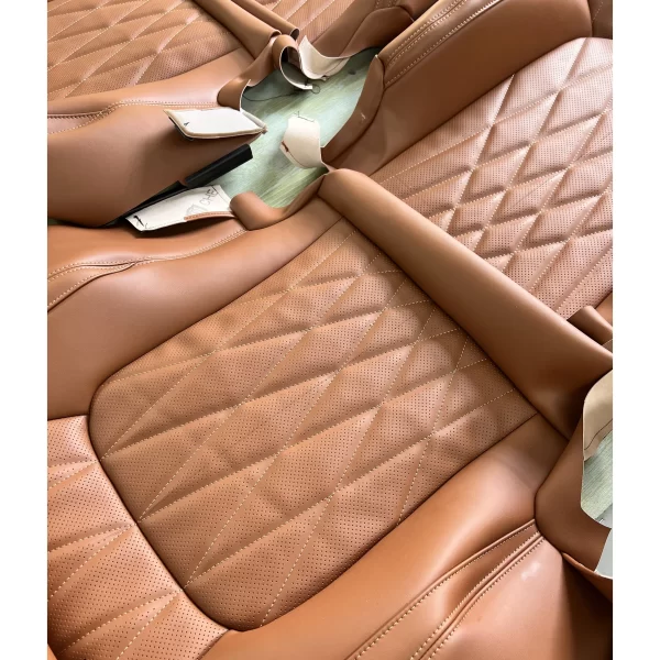 YLA Custom Fit Car Accessories Seat Covers Full Set Top Quality Leather Specific Seat Cover for Toyota Land Cruiser - Image 3