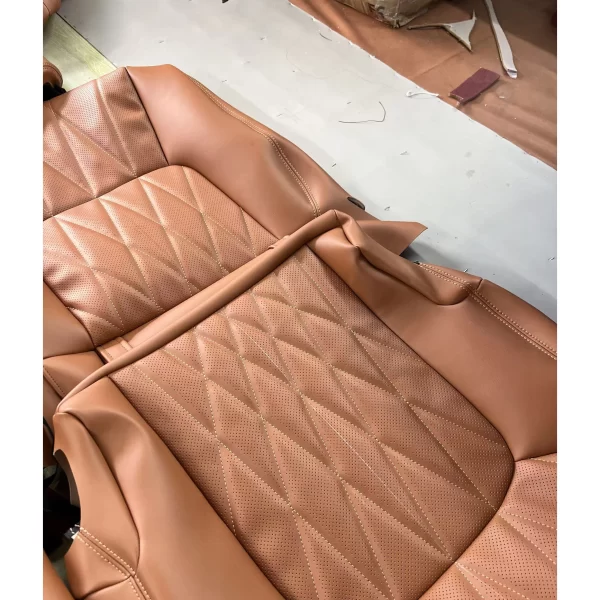 YLA Custom Fit Car Accessories Seat Covers Full Set Top Quality Leather Specific Seat Cover for Toyota Land Cruiser - Image 4