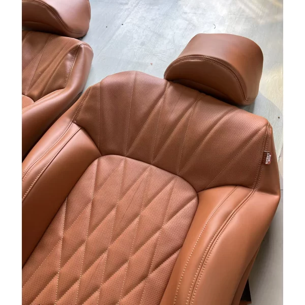 YLA Custom Fit Car Accessories Seat Covers Full Set Top Quality Leather Specific Seat Cover for Toyota Land Cruiser - Image 5