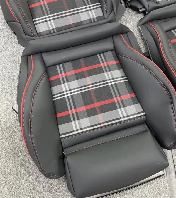YLA Seat Cover Nappa Leather Material Full Set Universal Fit Luxury Car Seat Cover for Volkswagen GTI - Image 3