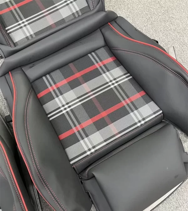 YLA Seat Cover Nappa Leather Material Full Set Universal Fit Luxury Car Seat Cover for Volkswagen GTI - Image 5