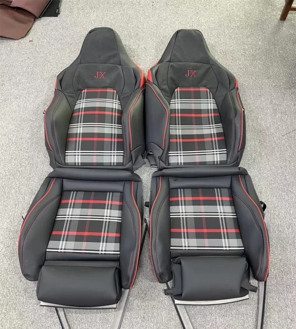 YLA Seat Cover Nappa Leather Material Full Set Universal Fit Luxury Car Seat Cover for Volkswagen GTI - Image 6