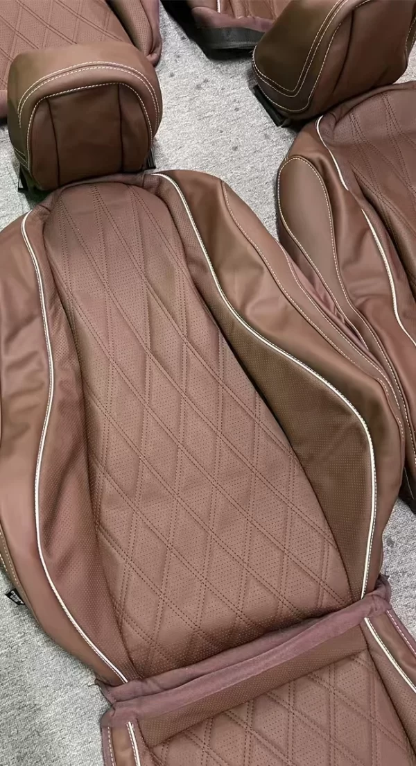 YLA Custom Luxury Leather Nappa Materials Car Accessories Fit Full Set Car Seat Cover for Benz GLS - Image 4