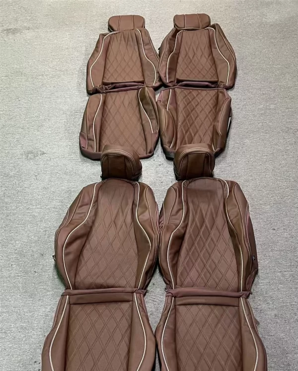YLA Custom Luxury Leather Nappa Materials Car Accessories Fit Full Set Car Seat Cover for Benz GLS - Image 6