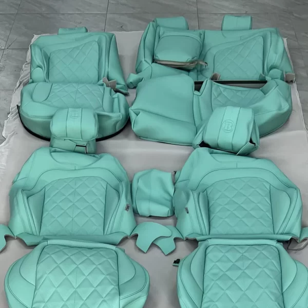 YLA Luxury Leather Full Set Car Seat Covers for Mercedes Benz Waterproof Car Accessories