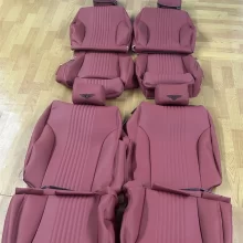 Custom Red Nappa Leather Full Replacement Car Seat Cover for Bentley Flying Spur